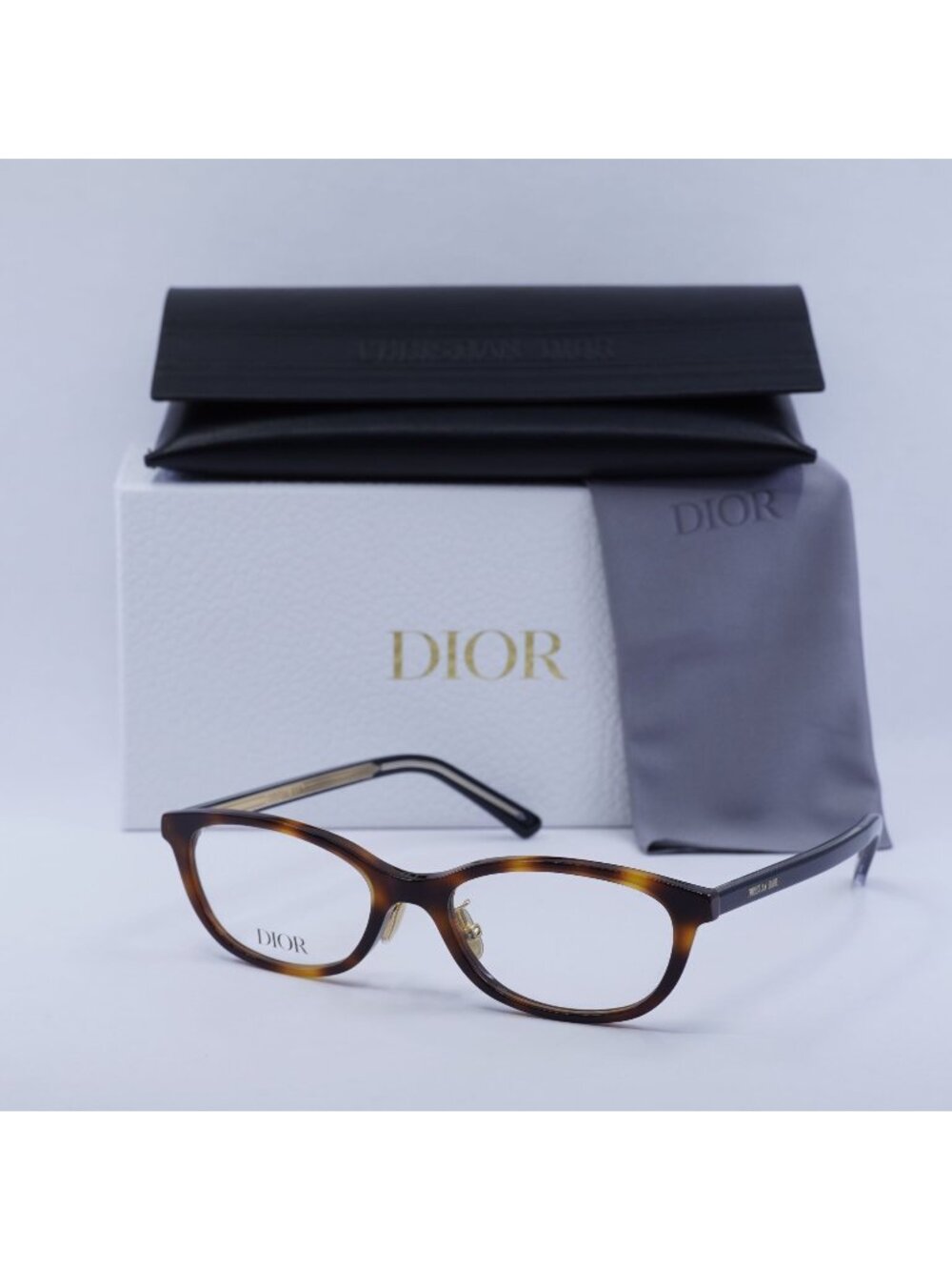 Dior DIORSPIRITO R2J 2600 Oval Eyeglasses 53mm - Honey Havana